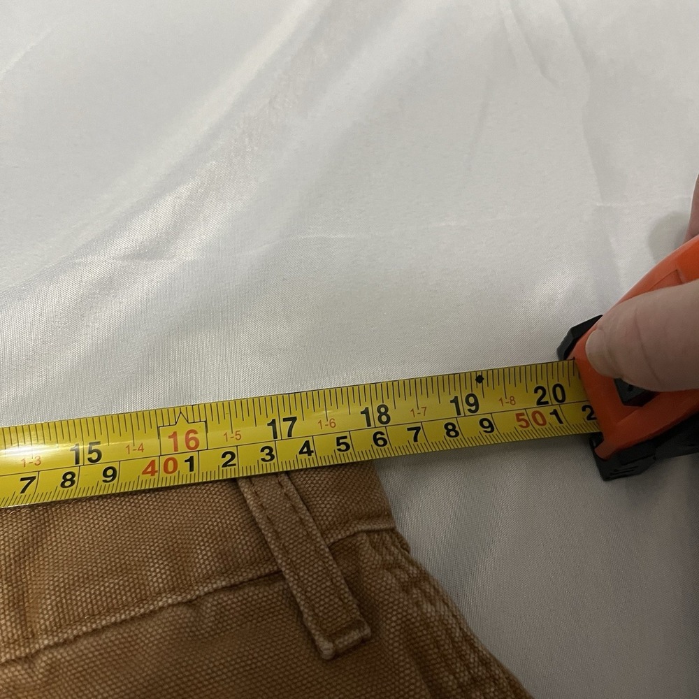 Vintage Dickies Carpenter Pants Mens 36x34 Brown Canvas Faded Utility Grunge - Picture 5 of 12